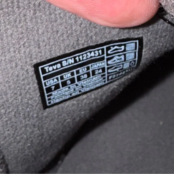 New! Teva Ember Mid Moc Boots – Black/Gray – Size 7 - Picture 7 of 7